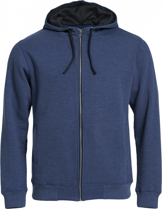 Clique - Classic Hoody Full Zip - Blue & black