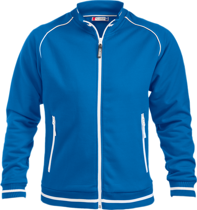 Clique - Craig Zip Top - Bleu roi & blanc