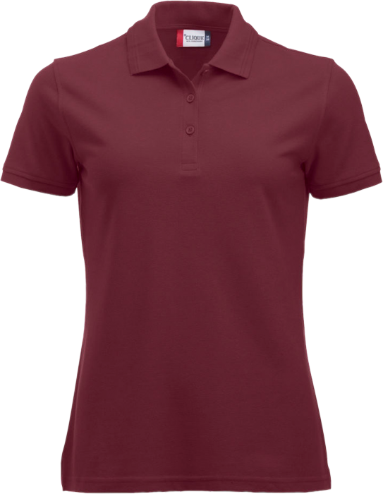 Clique - Manhatten Polo Tee Women - Burgundy