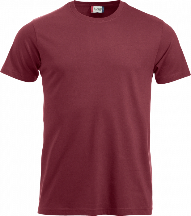 Clique - Classic Cotton Tee - Bordeaux