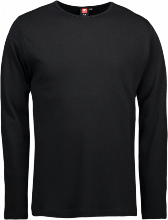 ID - Interlock T-Shirt Langærmet Herre - Sort