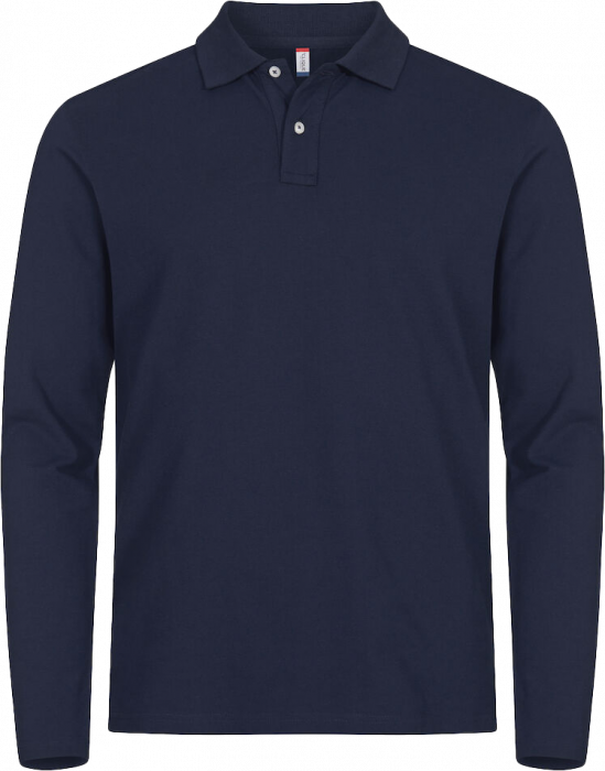 Clique - Stretch Premium Longsleeve Polo - Dark navy