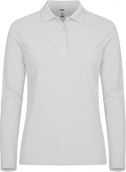 Clique - Manhattan Polo Longsleeve Women - Biały