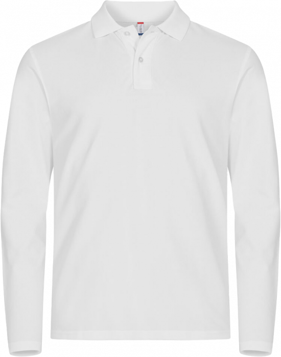 Clique - Stretch Premium Longsleeve Polo - Weiß