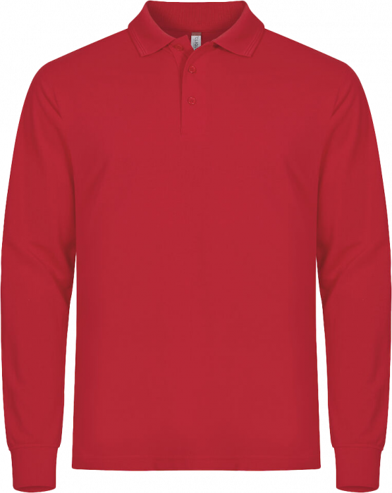 Clique - Manhattan Polo Longsleeve - Rot