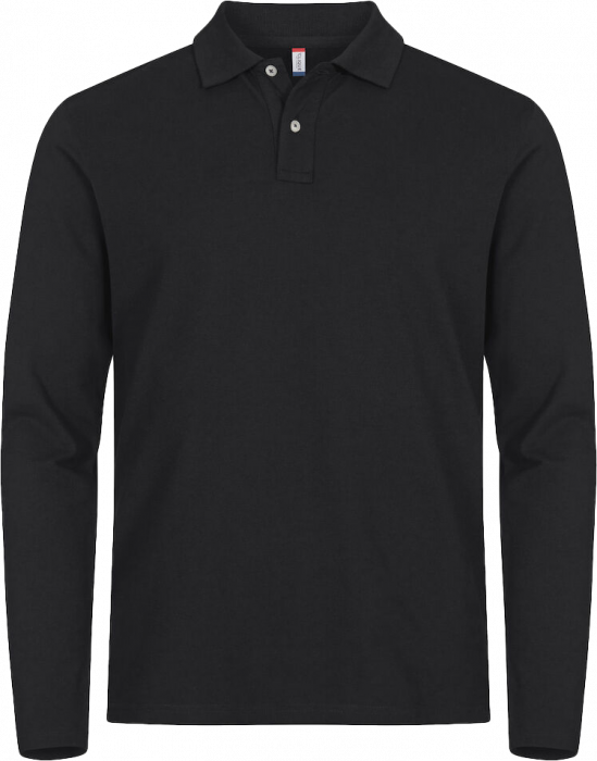 Clique - Stretch Premium Longsleeve Polo - Black