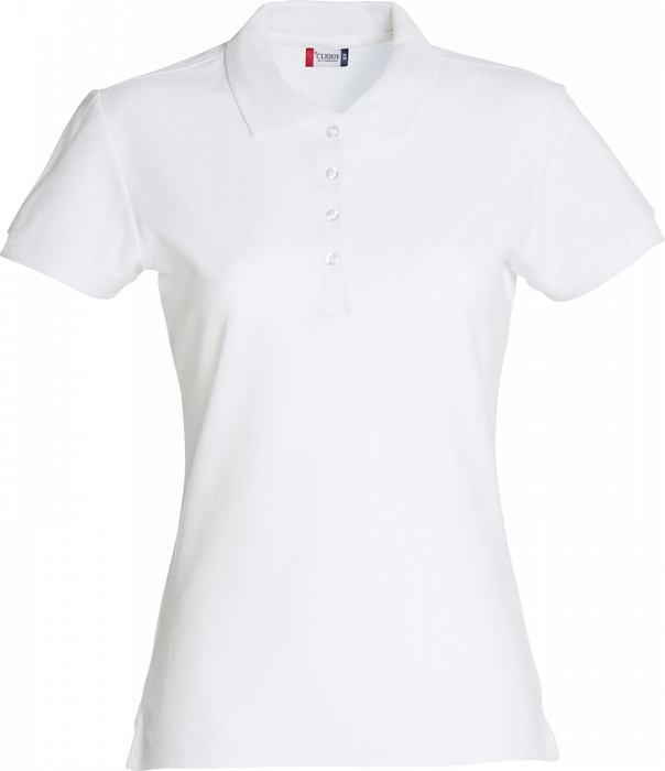 Clique - Basic Polo Ladies - Blanco