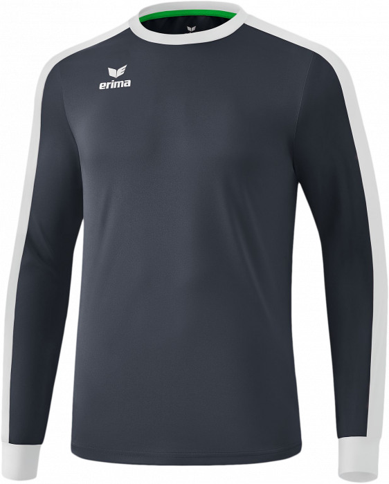 Erima - Retro Star Longsleeve Jersey - Slate Grey & vit