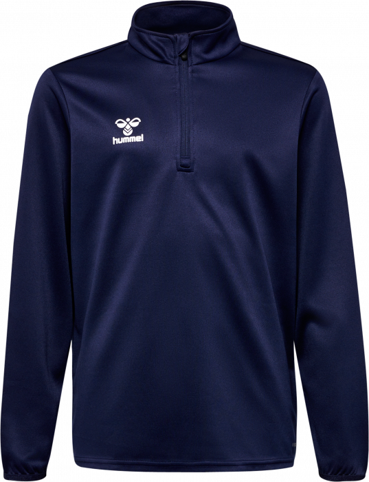 Hummel - Essential Training Sweat With Half Zip Kids - Marine