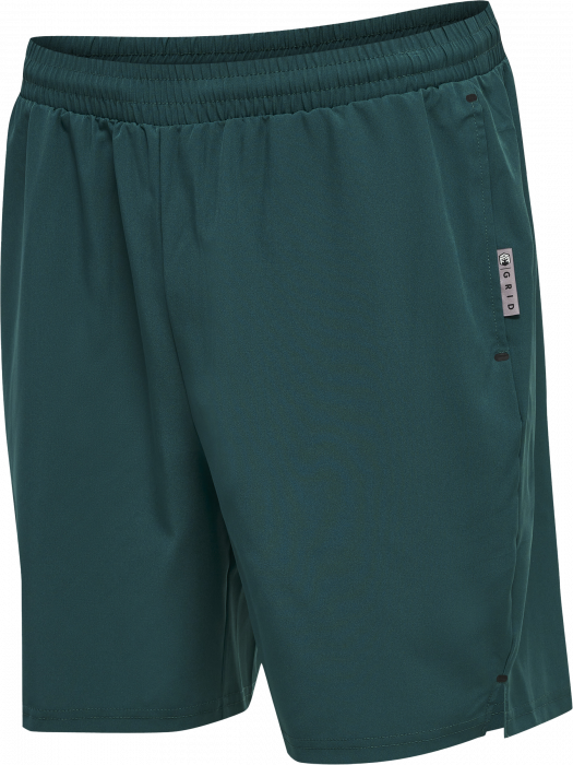 Hummel - Move Grid Woven Shorts - Deep Teal