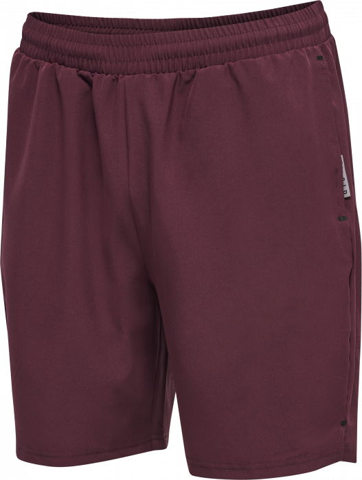 Hummel - Move Grid Vævet Shorts - Grape Wine