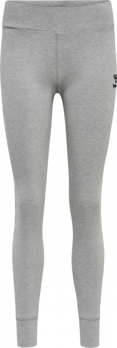 Hummel - Move Grid Cotton Tights Women - Grey Melange