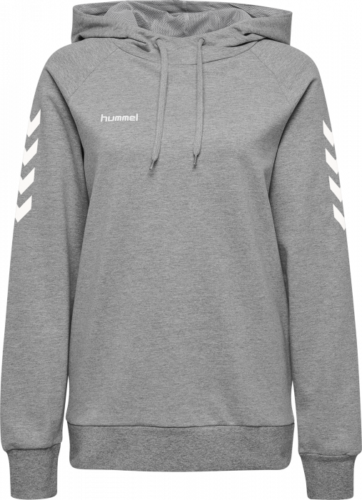 Hummel - Go Cotton Hoodie Dame - Grey Melange