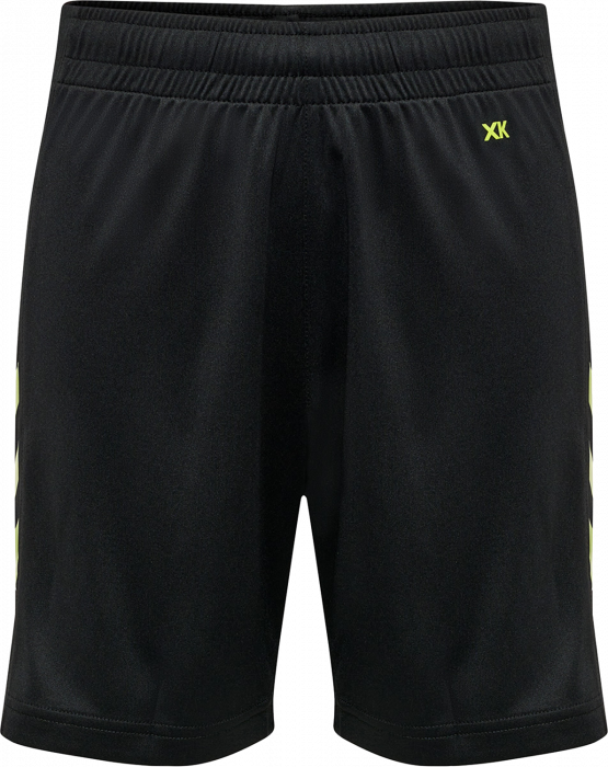 Hummel - Core Xk Poly Shorts Jr - Zwart & lime