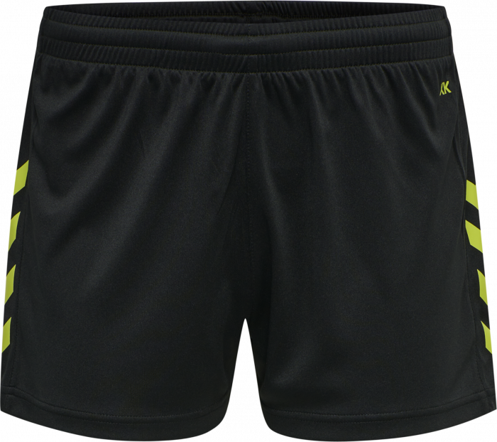 Hummel - Core Xk Poly Shorts Women - Svart & lime