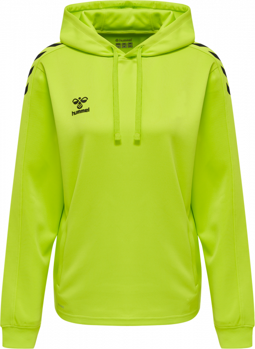 Hummel - Core Xk Poly Hoodie Women - Lime & svart