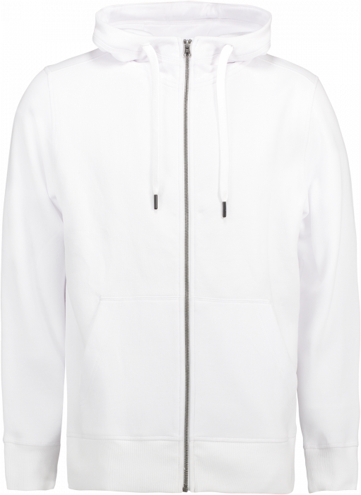 ID - Hoodie W. Zip  (Mens) - Branco