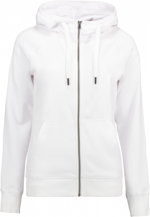 ID - Hoodie W. Zip  (Woman) - Biały