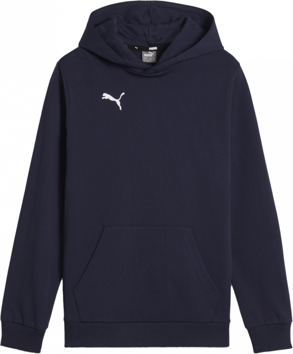 Puma - Teamgoal Casual Hoodie Kids - Granat & biały