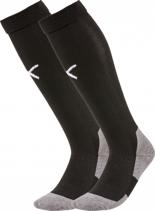 Puma - Teamliga Core Sock - Negro & blanco