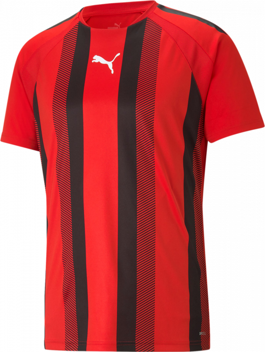 Puma - Teamliga Striped Jersey Jr - Rosso & nero