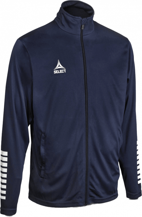 Select - Pisa Training Zip Jacket - Blu navy & bianco