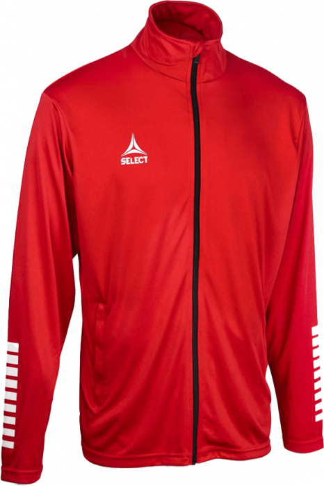 Select - Pisa Training Zip Jacket - Rojo & blanco