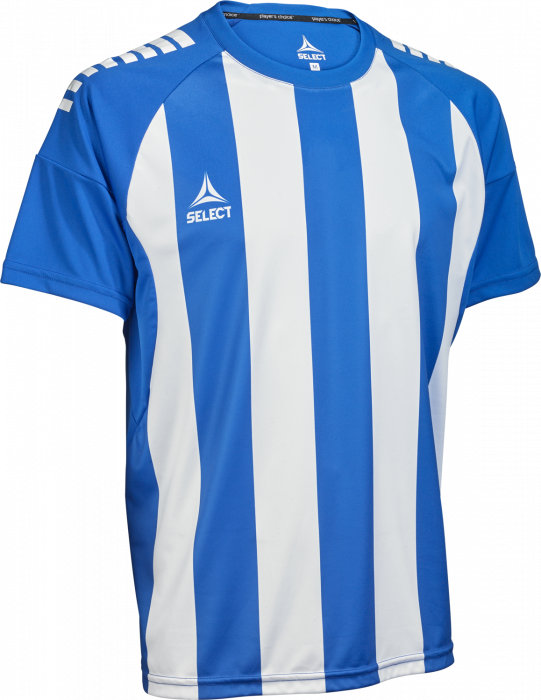 Select - Spain V25 Player Shirt S/s Striped - Bianco & blu